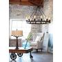 Lacey Black Wagon Wheel Chandelier 28'' Wide Modern Industrial Rustic Open Round Frame LED 12-Light Fixture for Dining Room House Island Entryway Bedroom Living Room - Franklin Iron Works