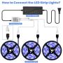 Elfeland LED Strip Lights 39.3FT/12M 5050 RGB Light Strips Color Changing Rope Lights Flexible Tape Light Kit with 44 Keys Remote Controller & 12V 5A Power Supply