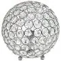 Elegant Designs LT1026-CHR Crystal Ball Table Lamp, Chrome