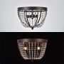 Berliget Small Brown Bedroom Flush Mount Chandelier， Glam Elegent Industrial Crystal Ceiling Light Fixture for Hallway Closet Entryway Living Room 12 Inch