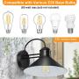 Dusk to Dawn Sensor Wall Sconce Outdoor Lighting Fixture, Black Gooseneck Barn Light Farmhouse Exterior Wall Mount Light Sconce Industrial Wall Arm Lamp for Patio,Doorway,Porch,Entryway,Garage-2 Pack