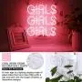 Neon Signs Girls, Pink Neon Girls Girls Girls Signs, Neon Wall Sign Light, Hanging Neon Lights, Custom Neon Words Real Neon for Wall Bedroom Room Decor Bar for Party Christmas Holiday Decoration Sign Neon Signs Girls, Pink Neon Girls Girls Girls Signs, Neon Wall Sign Light, Hanging Neon Lights, Custom Neon Words Real Neon for Wall Bedroom Room Decor Bar for Party Christmas Holiday Decoration Sign