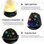 Moredig Night Lights for Kids, Universe Star Projector 360 Degree Rotation Space Light Projector with USB Cable for Bedroom - Black