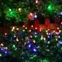 woohaha Solar Fairy String Lights Outdoor Waterproof, 2 Pack 33ft 100LED Solar Powered String Lights for Christmas Patio Home, Wedding, Party (100LED 2pcs, Multicolor)