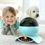 YSD Night Lighting Lamp, Modern Star Rotating Sky Projection, Romantic Star Projector Lamp for Kids, USB Rechargeable & Remote Control, Best Gifts for Kids,Bedroom(Blue)