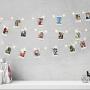 Photo Clip String Lights - 50 LED 17 Ft Battery Operated Fairy Lights with Clear Clips, Photo Lights Hanging Lights for Bedroom Wedding Indoor Outdoor Ideal Gift Holiday Decorations