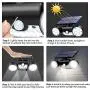 CINOTON Solar Lights Outdoor Motion Sensor 30 LED Solar Flood Light Dual Head Spotlights IP65 Waterproof 360°Rotatable Solar Landscape Light for Yard Garage Patio Porch - 2 Packs CINOTON Solar Lights Outdoor Motion Sensor 30 LED Solar Flood Light Dual Head Spotlights IP65 Waterproof 360°Rotatable Solar Landscape Light for Yard Garage Patio Porch - 2 Packs