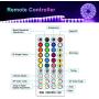 LED Strip Lights for Bedroom - Maxuni 19.6Ft/6M RGB Light with Remote Control Music Sync Color Changing - APP Support Light Strip for Room Kitchen TV