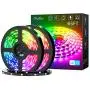 Olafus 65ft Smart RGB LED Strip Lights Kit, Music Synch WiFi Tape Lights with Remote, 24V 20m Strip with 600 LEDs 5050, Dimmable Color Changing Lighting Strips, Compatible with Alexa, Google Assistant