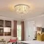 Q&S Hallway Bedroom Light Fixture Ceiling Flush Mount,White Wood Beaded Vintage Boho Chandelier,Small Farmhouse Ceiling Light Fixture for Stairway Gazebo Locker Dining Room,3 Lights