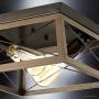 Luxury Industrial Chic Ceiling Fixture, Large Size: 6''H x 12''W, with Modern Farmhouse Style Elements, Olde Bronze Finish, UHP2120 from The Berkeley Collection by Urban Ambiance