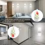 LED Wall Sconce with Remote Control JACKYLED 12W Set of 2 Stepless Dimming LED Wall Lamp Acrylic Material Hardwired Wall Mounted Wall Lights for Living Room Bedroom Hallway Room Decor Dimmable No Plug