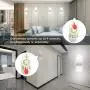 LED Wall Sconce with Remote Control JACKYLED 12W Set of 2 Stepless Dimming LED Wall Lamp Acrylic Material Hardwired Wall Mounted Wall Lights for Living Room Bedroom Hallway Room Decor Dimmable No Plug