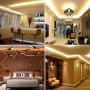 SURNIE Waterproof Rope Lights Outdoor 150ft Flat Strip Led Lights 110V Warm White Led Rope Lighting Cuttable Connectable, for Deck Patio Backyards Indoor Outside Decorative Lighting
