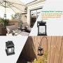 Hanging Solar Lights Outdoor Solar Umbrella Lantern Garden Patio Umbrella Lights Candle Lantern for Decorated Patio Deck(Pack of 6)