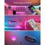 LED Strip Lights, Ultra-Long RGB 5050 LED Lights for Bedroom with 44-Key Remote, Music Sync Color Changing LED Light, APP Controlled LED Light Strip (40ft APP+Remote+Mic+4 Button Switch)