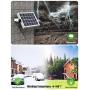 ENGREPO Solar Lights Outdoor Adjustable Pendant Light Auto On/Off Dusk to Dawn with Remote Control for Yard, Garden, Corridor, Warehouse, Garage. Black