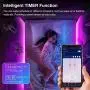 JMEXSUSS WiFi LED Strip Lights, 16.4ft Music Sync LED Light Strip, RGB 5050 Color Changing Rope Lights Compatible with Alexa, Google Home, Phone App, Remote Control Flexible Tape Lights for Bedroom