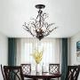 Maxax Modern Flush Mount Crystal Chandelier Lighting Ceiling Light Fixture Pendant Lamp for Dining Room,Bathroom, Bedroom,Living Room -4 Lights