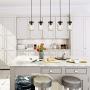 LALUZ Farmhouse Chandelier for Dining Rooms, 5-Lights Mason Jar Lights,Height Ajustable Pendant Lighting for Kitchen Island LALUZ Farmhouse Chandelier for Dining Rooms, 5-Lights Mason Jar Lights,Height Ajustable Pendant Lighting for Kitchen Island