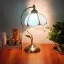 Tiffany Table Lamp Cover Colored Glass Lamp Shade Mediterranean Style Lampshade for Table Lamp Bedroom Dining Room (026)