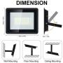 100W LED Flood Light Outdoor HWay 11000lm Outside 600W Equivalent Floodlights IP66 Waterproof Exterior Security Lights, 5000K Daylight White Super Bright Lighting for Yard, Garden, Playground