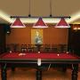Wellmet Pool Table Lights for 8/9 Table with 3 Metal Shades, Billiard Lamp for Man Cave, Game Room, Kitchen Island Light for Restaurant Or Dining Room (Red, 59 inch-3 Lights)