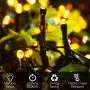 Marchpower Christmas String Light- 300 LED 131 feet 8 Modes Battery Operated Fairy Lights, Waterproof Indoor/Outdoor Decorative Lights for Xmas Tree Wedding Party Festival, Warm White