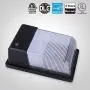 JJC LED Wall Pack Light with Photocell,28W(150-250W Replacement),2800LM 5000K-Daylight Dusk to Dawn LED Outdoor Lighting,100-277V ETL Listed&DLC Certified 5-Year Warranty Outdoor Security Lights