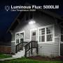 Onforu 50W LED Dusk to Dawn Security Lights, 5000LM Exterior Flood Lights, IP65 Waterproof Outdoor 3 Adjustable Heads Security Lights Fixture, 5000K Daylight White Floodlights for Garage, Patio, Yard