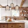 Depuley Industrial Balck Chandelier Pendant Lights for Kitchen Island, Modern Hanging Lighting Fixture for Dining Room, Bedroom, 59 Inch Adjustable Light Cord for Flat and Slop Ceiling, E26 Base