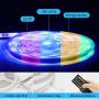 LED Strip Lights with Remote - 32.8ft LED Music Sync Tape Lights kit 5050 RGB Color Changing Light Strip with IP65 Waterproof, 300LEDs Rope Light for Bedroom, Room, Party, Mood Tape Lighting