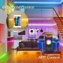 Led Lights Bluetooth Color Changing RGB Lighting 50ft Led Strip Lights Sync to Music with App Controller