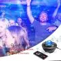 INST Star Light Projector for Bedroom Game Rooms, USB Star Light w/LED Star Night Light Projector for Kids, Ocean Wave Star, Built-in Music Player, Gift for All Ages