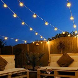 Star String Lights 100 LED 33 FT Plug in Fairy Bedroom Twinkle Lights Waterproof Extendable for Indoor Outdoor Wedding Party Christmas Tree New Year, Garden Decoration Warm White