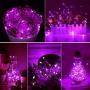 Alkbo Battery String Lights,Fairy Lights for Bedroom Wedding Party Christmas Halloween,10Ft 30LEDs (Purple)
