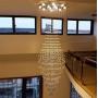 High Ceiling Chandelier Crystals Modern Raindrop Chandeliers Luxury Large Staircase Lighting Foyer Flush Mount Ceiling Light Fixture for Living Room Hotel Hallway