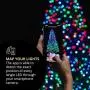 Twinkly - TWS250SPP Special Edition 250 RGB+White LED String Lights - App-Controlled LED Christmas Lights with Green Cable (65.5ft) - IoT & Razer Chroma Enabled - Indoor/Outdoor Party Decorations