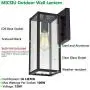 MICSIU Outdoor Wall Light 2 Pack Exterior Lantern Sconce 13.75 Inch Outside Wall Mount Lighting Fixture for Porch, Patio, House in Textured Black Finish with Clear Glass MICSIU Outdoor Wall Light 2 Pack Exterior Lantern Sconce 13.75 Inch Outside Wall Mount Lighting Fixture for Porch, Patio, House in Textured Black Finish with Clear Glass