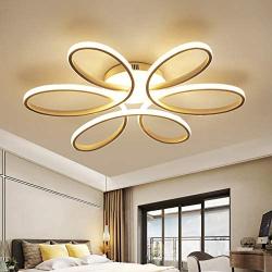 Modern Ceiling Light Fixture, CraftThink Flush Mount 29'' Wide Silicon Gel Twist Semi Flush Light Nordic Style LED Ceiling Fixture for Living Room Bedroom Office, Warm Light Source