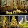 Mpow Solar String Lights, 33ft 100LED Outdoor String Lights, Waterproof Decorative String Lights for Patio, Garden, Gate, Yard, Party, Wedding, Christmas (Warm White)