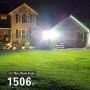 STASUN LED Flood Light, 150W 13500lm Security Lights with 330°Wide Lighting Area, OSRAM LED Chips, 6000K, Adjustable Heads, IP66 Waterproof Outdoor Floodlight for Yard, Court, Street, Parking Lot