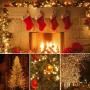 2-Pack Christmas String Lights Outdoor/Indoor, Super Bright 200 LED Christmas Tree Lights with 8 Modes, Waterproof Outdoor Fairy Lights for Wedding Party Bedroom Garden (Warm White)