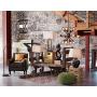 Tahoe Rustic Table Lamp Natural Slate Off White Rectangular Shade for Living Room Family Bedroom Bedside Nightstand - Franklin Iron Works