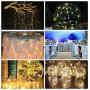 Solar String Lights Warm White, Ankway 200 LED Solar Powered String Lights 3-Strand 8 Modes 72 ft Waterproof IP65 Solar Fairy Lights for Outdoor Home Window Bedroom Patio Garden Tree Wedding Party