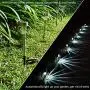 Meykers Solar Light Outdoor Pathway Garden Driveway - (16 Pack) Path Walkway Yard Lawn Landscape Sidewalk Patio Wall Backyard Camping Lighting LED Stake Solar Powered Waterproof Wireless Bright White