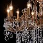MEEROSEE Crystal Chandeliers Contemporary Chandelier Island Lighting 15 Lights Candle Pendant Ceiling Light Fixture for Dining Room Living Room Kitchen Bedroom Hallway Entry D35.4''
