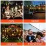 PARTPHONER 96FT String Lights Outdoor Waterproof, Patio String Lights Dimmable with Vintage Edison Bulb Hanging Bistro Lights String Outside for Backyard, Party, Garden, Christmas 2-Pack 48FT PARTPHONER 96FT String Lights Outdoor Waterproof, Patio String Lights Dimmable with Vintage Edison Bulb Hanging Bistro Lights String Outside for Backyard, Party, Garden, Christmas 2-Pack 48FT