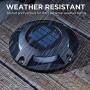 Home Zone Security Solar Deck Lights - Outdoor Solar Dock and Driveway Path Lights, Weatherproof with No Wiring Required, Black (4-Pack)