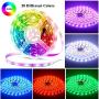 EVISWIY Christmas LED Strip Lights 50 ft for Bedroom with Remote 44 Key IR SMD Color Changing 5050 RGB Flexible LED Tape Lights Lighting for Ceiling Room Under Cabinet Bar Christmas
